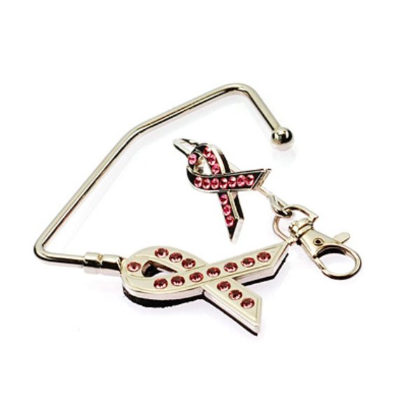 pink bling pocket book holder with key chain holder - Picture 1 of 4